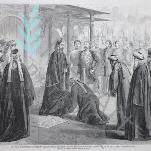  Le sultan Abdul-Medjid recevant les ulémas avant de se rendre aux fêtes du Kourban-Bairam.